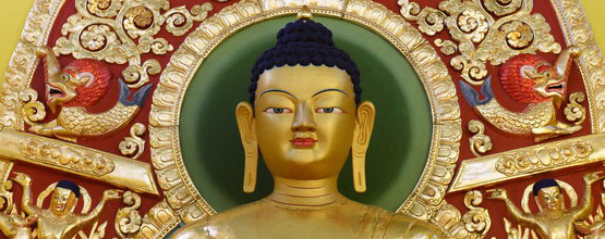 Benchen Centre in Grabnik - a statue of Buddha Shakyamuni