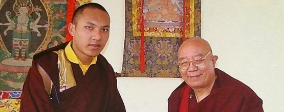 Jego Świątobliwość XVII Gjalłang Karmapa i poprzedni Kjabdzie Tenga Rinpocze