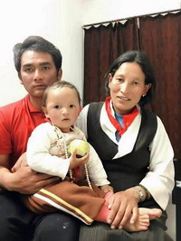 Jangsi Rinpocze z rodzicami