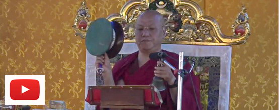 Jego Eminencja Sangje Njenpa Rinpocze prowadzi praktykę Cie Lydzin - wideo